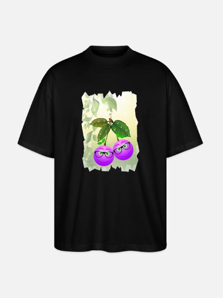 Brillenbeeren - Stanley/Stella Oversized Unisex Bio T-Shirt Blaster 2.0 - Schwarz