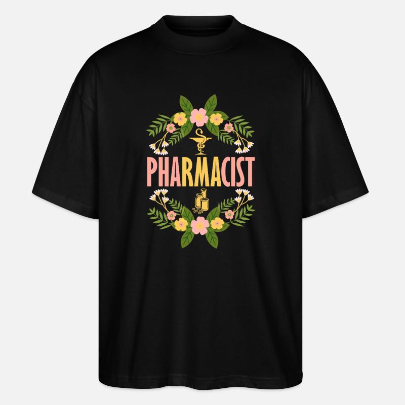 Apotheker Pharmazeutisch-technischer - Stanley/Stella Oversized Unisex Bio T-Shirt Blaster 2.0 - Schwarz