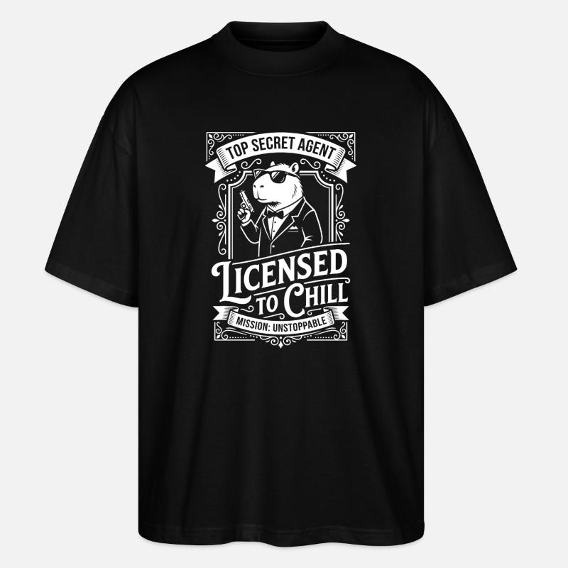 Licensed to Chill - Agentenhumor - Stanley/Stella Oversized Unisex Bio T-Shirt Blaster 2.0 - Schwarz