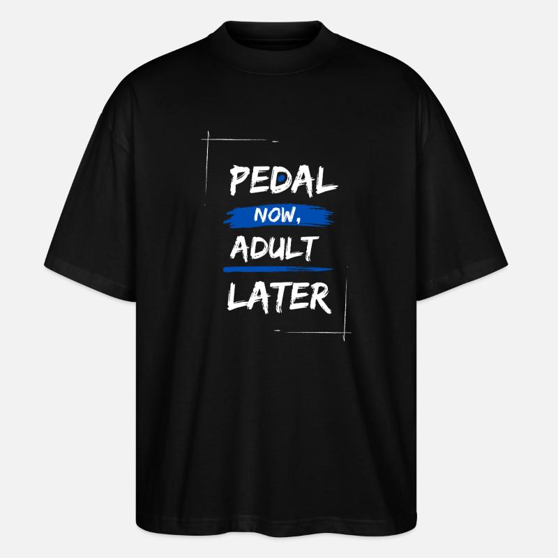 Tritt jetzt, später erwachsen - Stanley/Stella Oversized Unisex Bio T-Shirt Blaster 2.0 - Schwarz