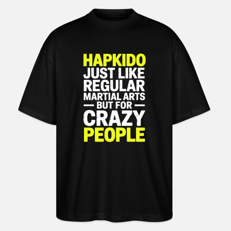 Hapkido Hap Ki Do Geschenke - Stanley/Stella Oversized Unisex Bio T-Shirt Blaster 2.0 - Schwarz