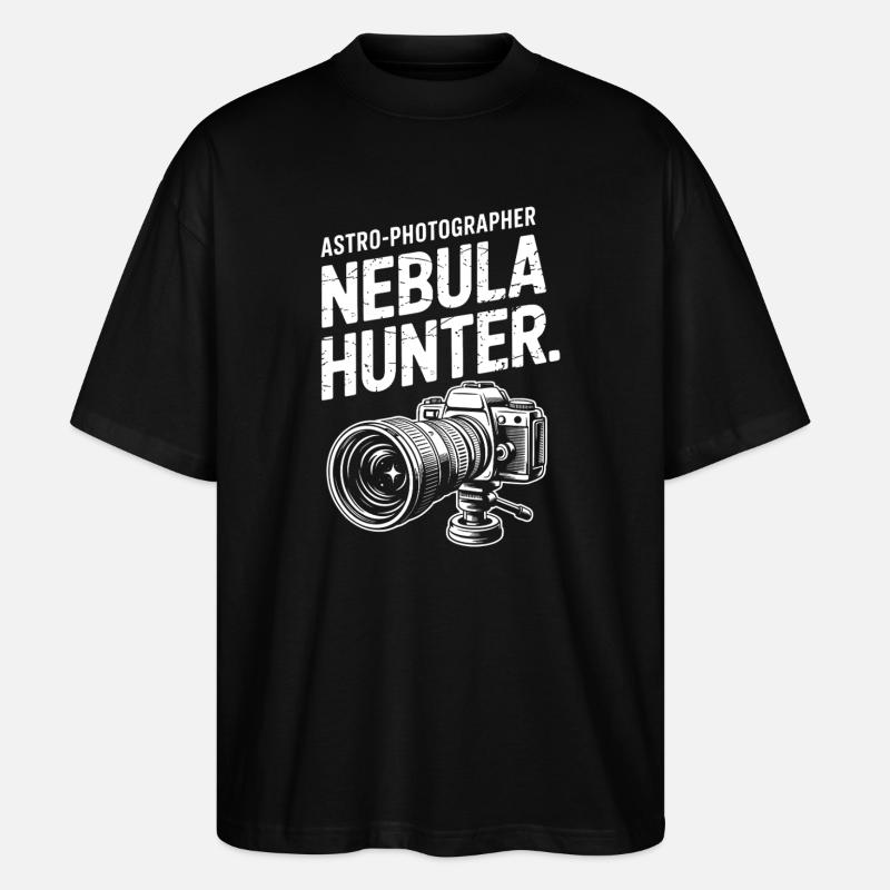 Nebula Hunter Astro Photographer Tee - T-shirt bio Blaster 2.0 coupe oversize Stanley/Stella Unisexe - noir
