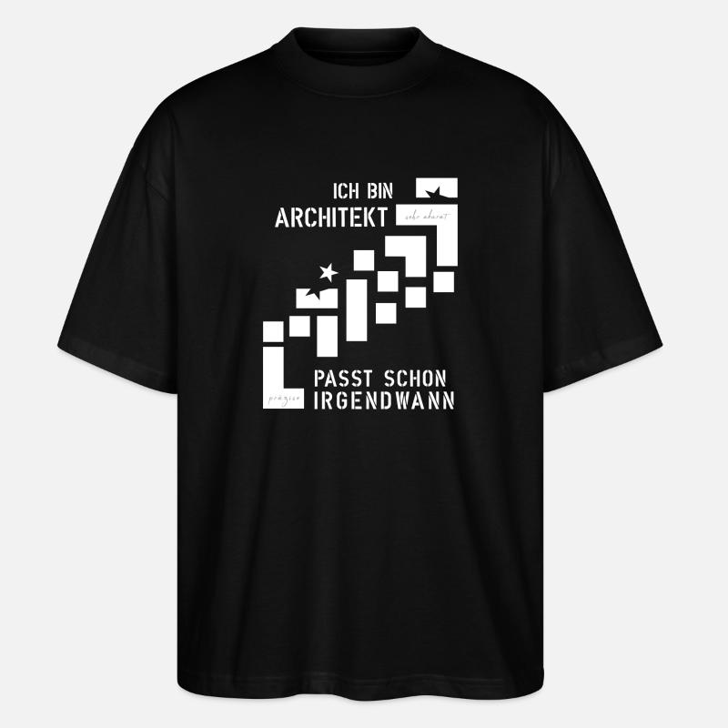 Architecte - T-shirt bio Blaster 2.0 coupe oversize Stanley/Stella Unisexe - noir