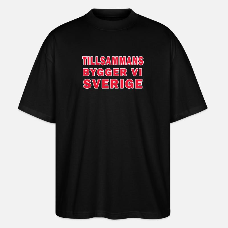 Ensemble, la Suède construit - T-shirt bio Blaster 2.0 coupe oversize Stanley/Stella Unisexe - noir