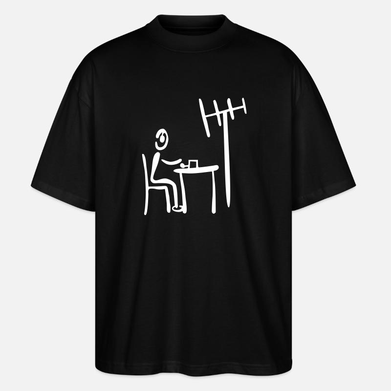 Morsen - Stanley/Stella Oversized Unisex Bio T-Shirt Blaster 2.0 - Schwarz