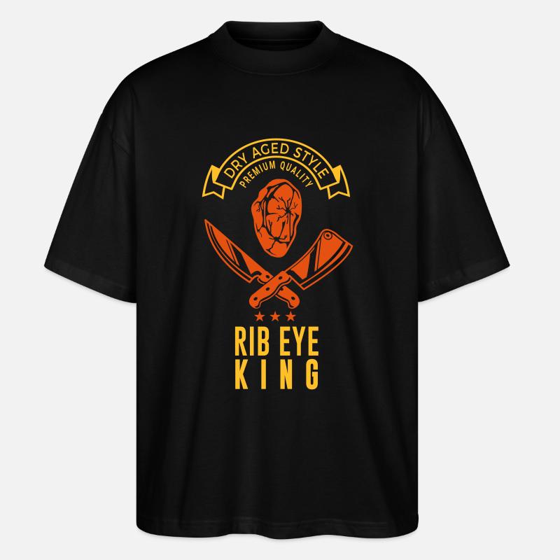 Rib Eye King - Stanley/Stella Oversized Unisex Bio T-Shirt Blaster 2.0 - Schwarz