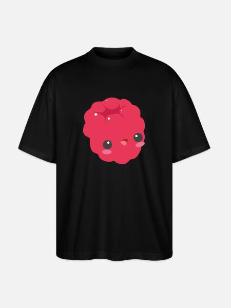 raspberry - Stanley/Stella Oversized Unisex Organic T-shirt Blaster 2.0 - black