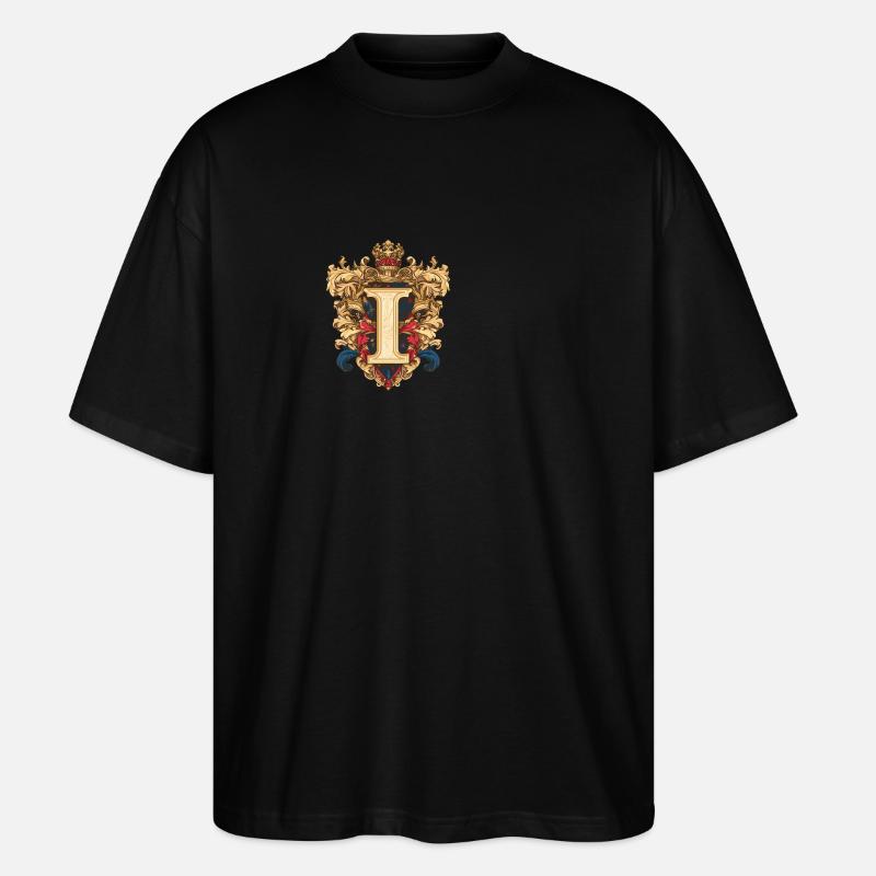 I Buchstabe Logo Krone - Stanley/Stella Oversized Unisex Bio T-Shirt Blaster 2.0 - Schwarz
