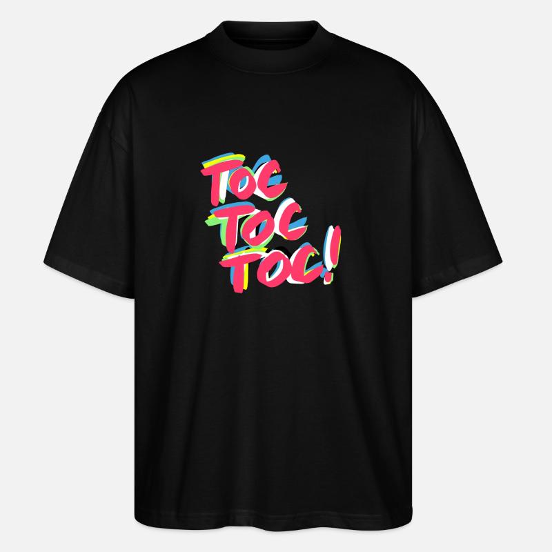 Toc toc toc ! - T-shirt bio Blaster 2.0 coupe oversize Stanley/Stella Unisexe - noir