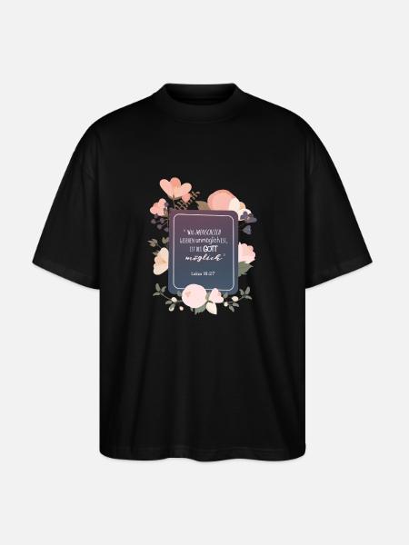 Possible with God - Stanley/Stella Oversized Unisex Organic T-shirt Blaster 2.0 - black