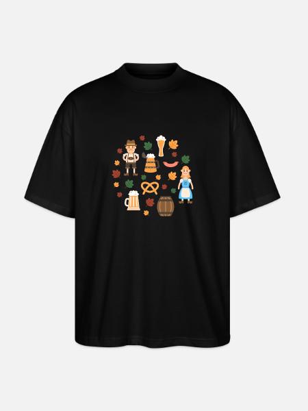 Bayern - Stanley/Stella Oversized Unisex Organic T-shirt Blaster 2.0 - black