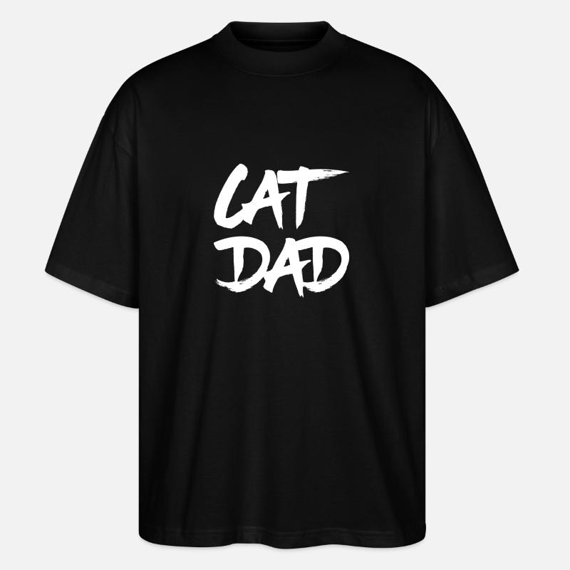 Chats T-shirt - Chat papa - T-shirt bio Blaster 2.0 coupe oversize Stanley/Stella Unisexe - noir