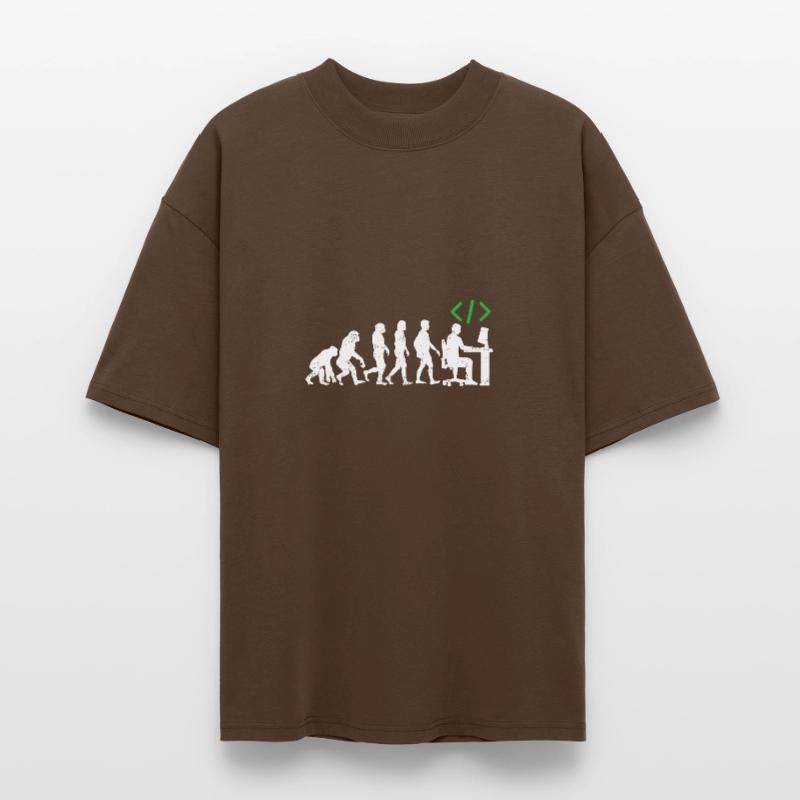 Programmer Evolution gift coder java c ++ Stanley/Stella Oversized Unisex Organic T-shirt Blaster 2.0