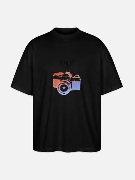 Split, Croatia - Stanley/Stella Oversized Unisex Organic T-shirt Blaster 2.0 - black