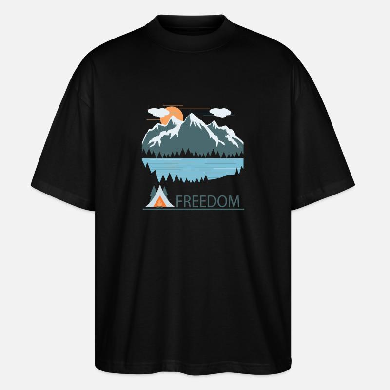 zelt - Stanley/Stella Oversized Unisex Bio T-Shirt Blaster 2.0 - Schwarz