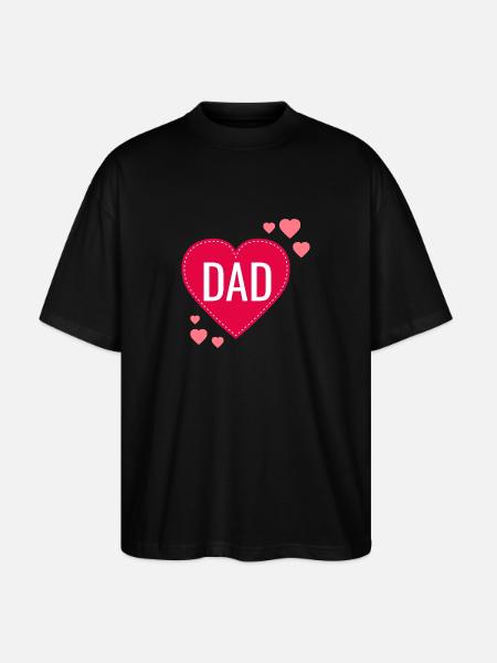 LOVE DAD - Stanley/Stella Oversized Unisex Organic T-shirt Blaster 2.0 - black