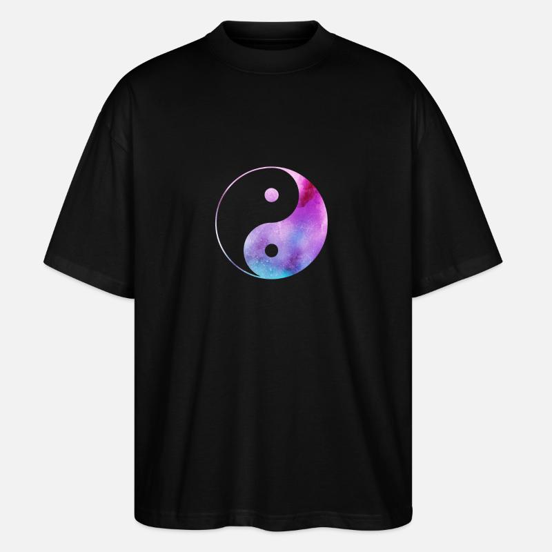 Yin Yang - Stanley/Stella Oversized Unisex Bio T-Shirt Blaster 2.0 - Schwarz