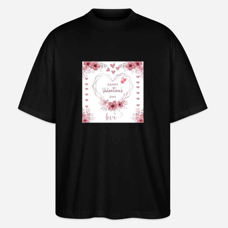 La Saint-Valentin - T-shirt bio Blaster 2.0 coupe oversize Stanley/Stella Unisexe - noir