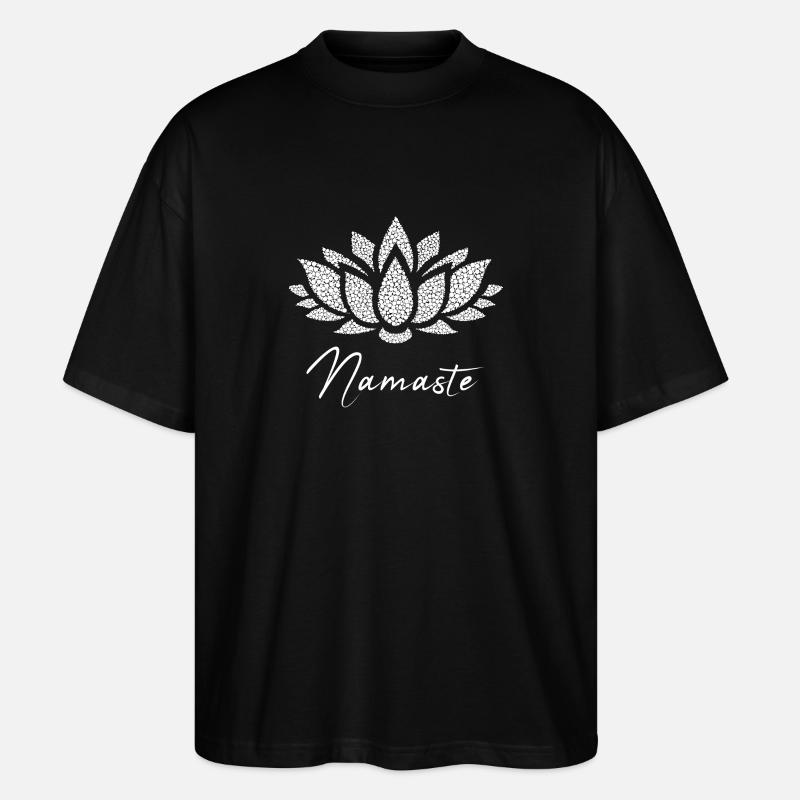 Namaste / Geschenk Idee - Stanley/Stella Oversized Unisex Bio T-Shirt Blaster 2.0 - Schwarz