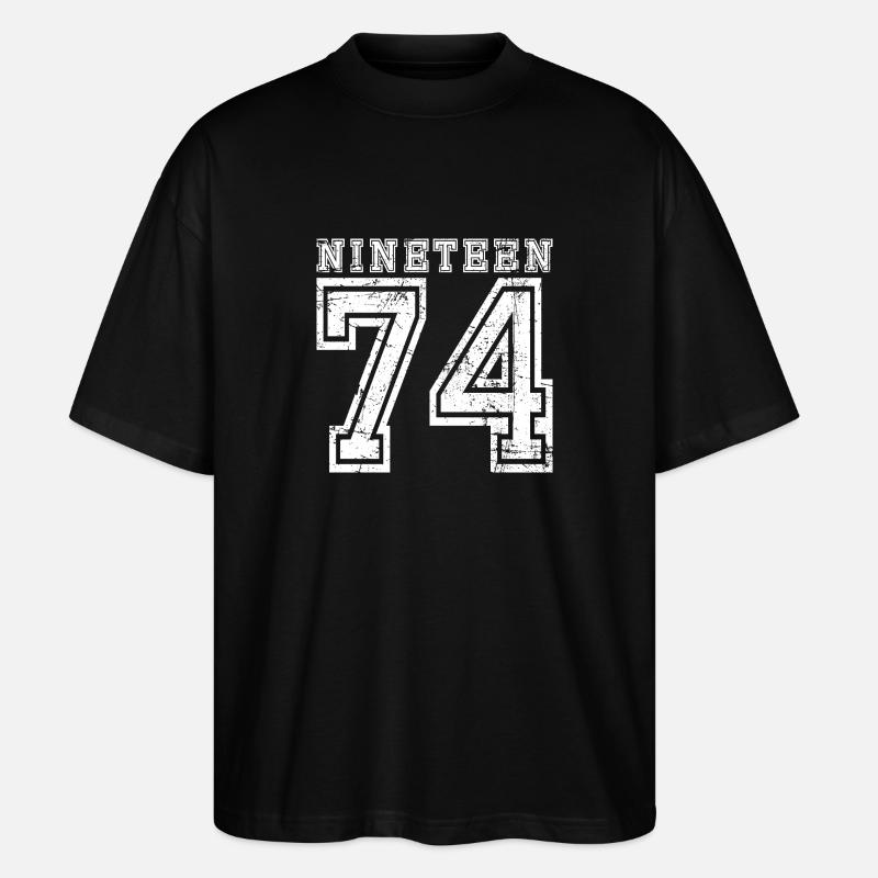 NINETEEN 1974 - Stanley/Stella Oversized Unisex Bio T-Shirt Blaster 2.0 - Schwarz