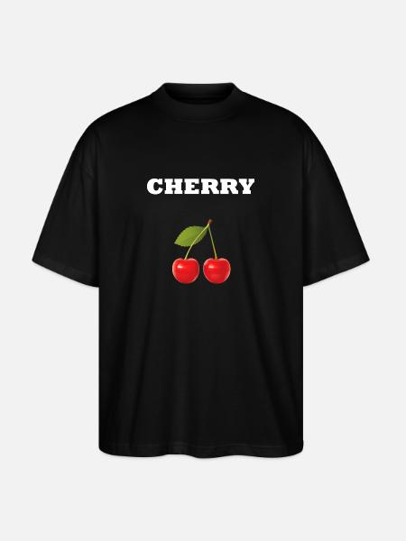 CHERRY STYLE - Stanley/Stella Oversized Unisex Organic T-shirt Blaster 2.0 - black