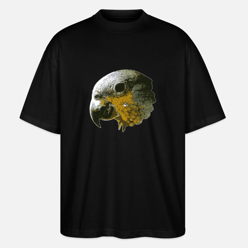 oiseau - T-shirt bio Blaster 2.0 coupe oversize Stanley/Stella Unisexe - noir