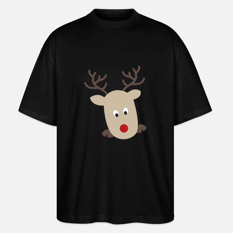 Elch - Stanley/Stella Oversized Unisex Bio T-Shirt Blaster 2.0 - Schwarz
