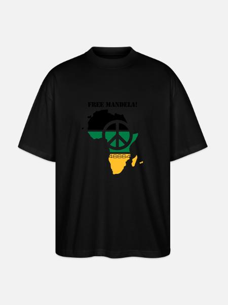 free mandela - Stanley/Stella Oversized Unisex Bio T-Shirt Blaster 2.0 - Schwarz