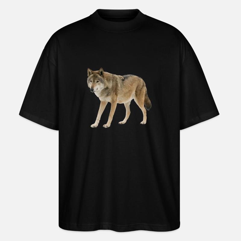 Wolf - Stanley/Stella Oversized Unisex Bio T-Shirt Blaster 2.0 - Schwarz