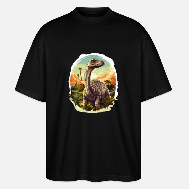Brontosaurus - Bronto V3 - Stanley/Stella Oversized Unisex Bio T-Shirt Blaster 2.0 - Schwarz