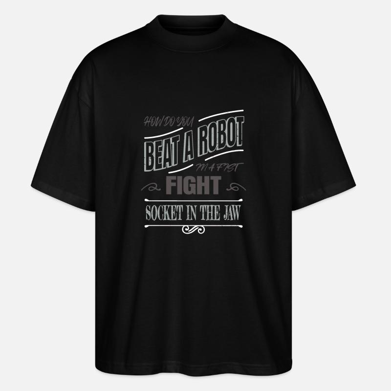 robotics engineering artificial intelligence - Stanley/Stella Oversized Unisex Bio T-Shirt Blaster 2.0 - Schwarz