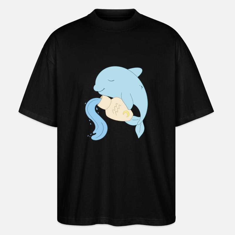 aquarius - Stanley/Stella Oversized Unisex Bio T-Shirt Blaster 2.0 - Schwarz