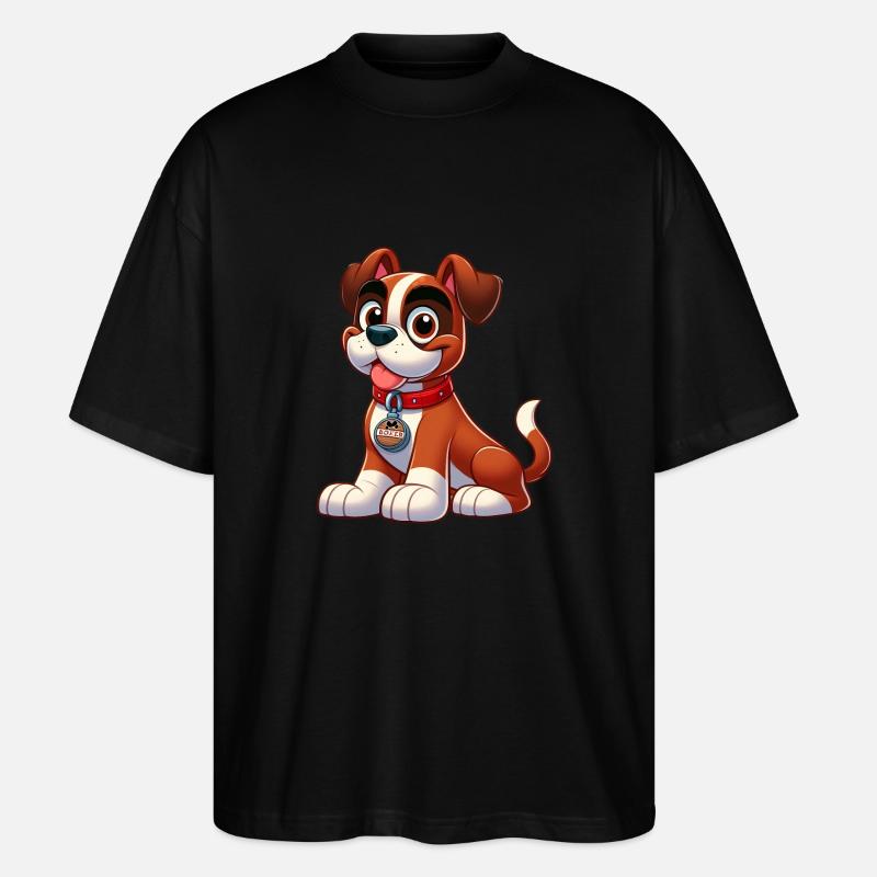 Boxer 2 - Stanley/Stella Oversized Unisex Bio T-Shirt Blaster 2.0 - Schwarz