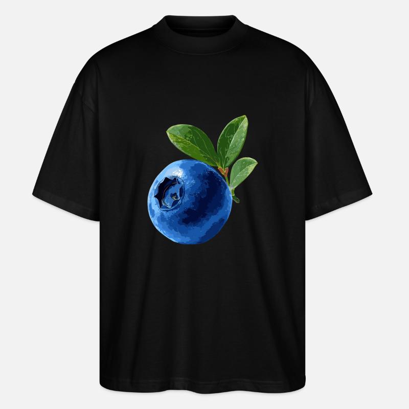 Blaubeere - Stanley/Stella Oversized Unisex Bio T-Shirt Blaster 2.0 - Schwarz