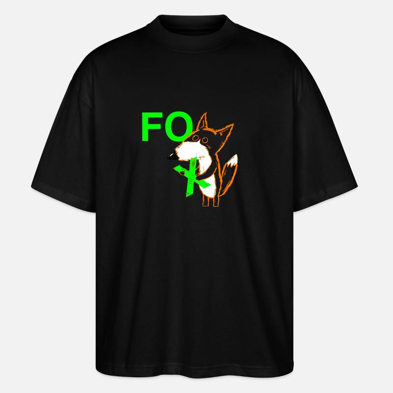 Le X dans FOX - T-shirt bio Blaster 2.0 coupe oversize Stanley/Stella Unisexe - noir