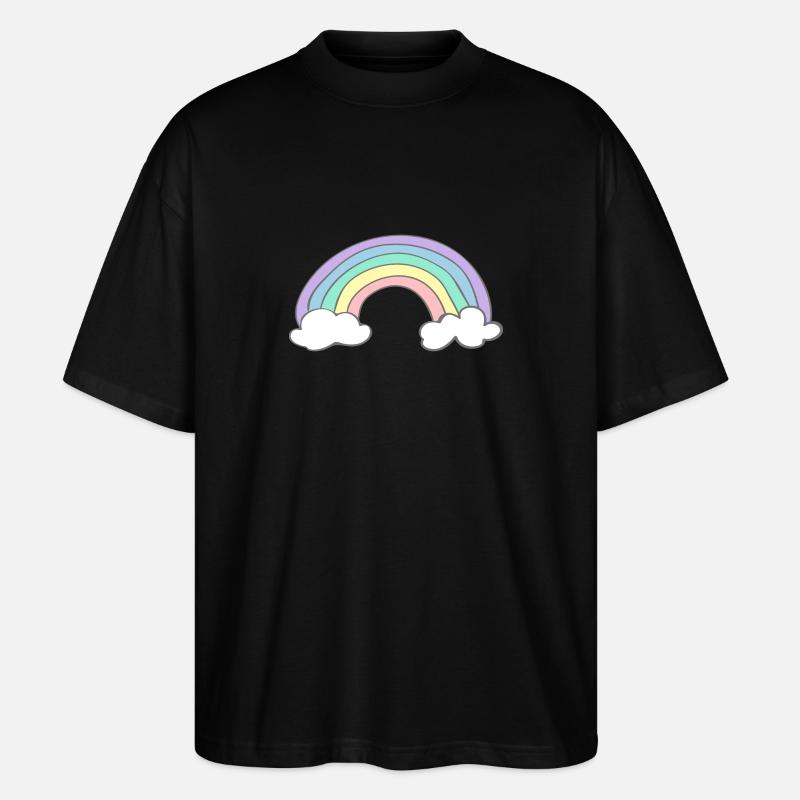 Regenbogen - Stanley/Stella Oversized Unisex Bio T-Shirt Blaster 2.0 - Schwarz