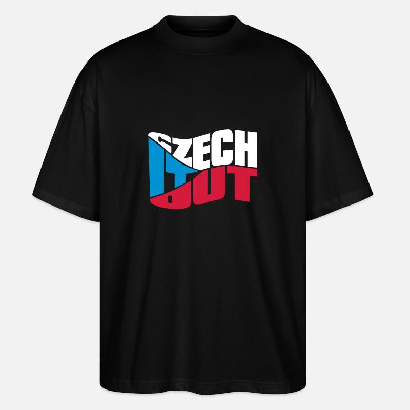 chech - T-shirt bio Blaster 2.0 coupe oversize Stanley/Stella Unisexe - noir