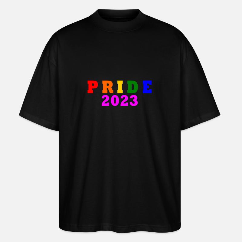 Pride 2023 - Stanley/Stella Oversized Unisex Bio T-Shirt Blaster 2.0 - Schwarz