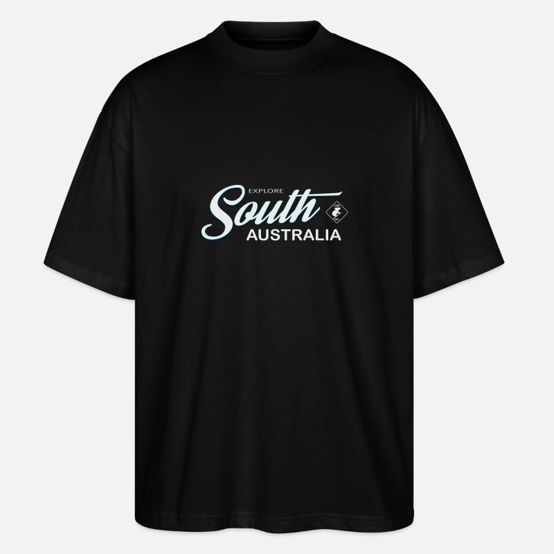 EXPLORE SOUTH AUSTRALIA - Stanley/Stella Oversized Unisex Organic T-shirt Blaster 2.0 - black