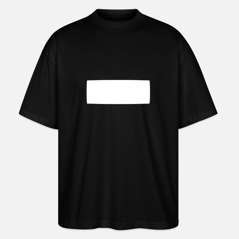 shape rectangle square shape - Stanley/Stella Oversized Unisex Organic T-shirt Blaster 2.0 - black