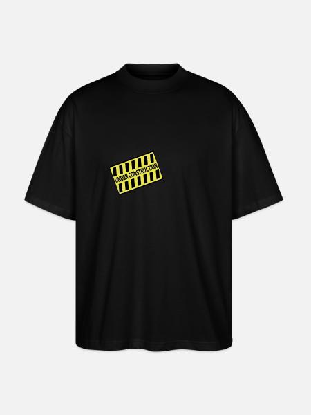 Under Construction - Stanley/Stella Oversized Unisex Bio T-Shirt Blaster 2.0 - Schwarz
