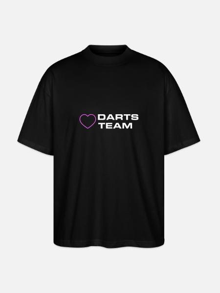 Darts Team Heart - Stanley/Stella Oversized Unisex Organic T-shirt Blaster 2.0 - black