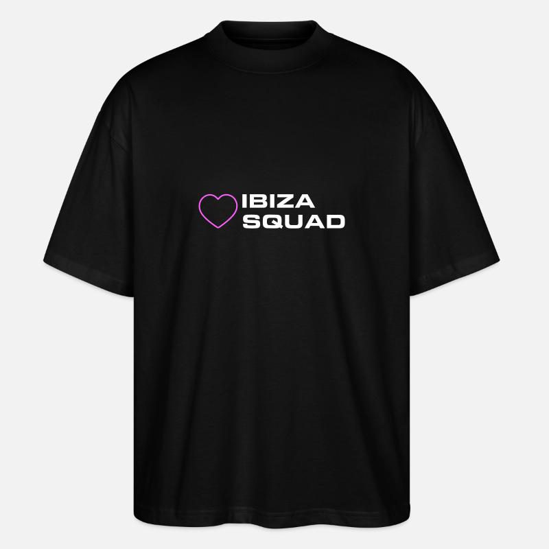 Ibiza Squad - Stanley/Stella Oversized Unisex Bio T-Shirt Blaster 2.0 - Schwarz
