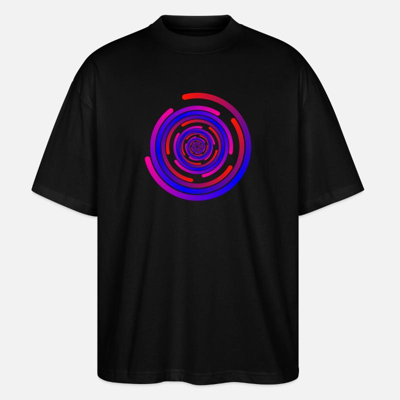 crazy circles - Stanley/Stella Oversized Unisex Bio T-Shirt Blaster 2.0 - Schwarz