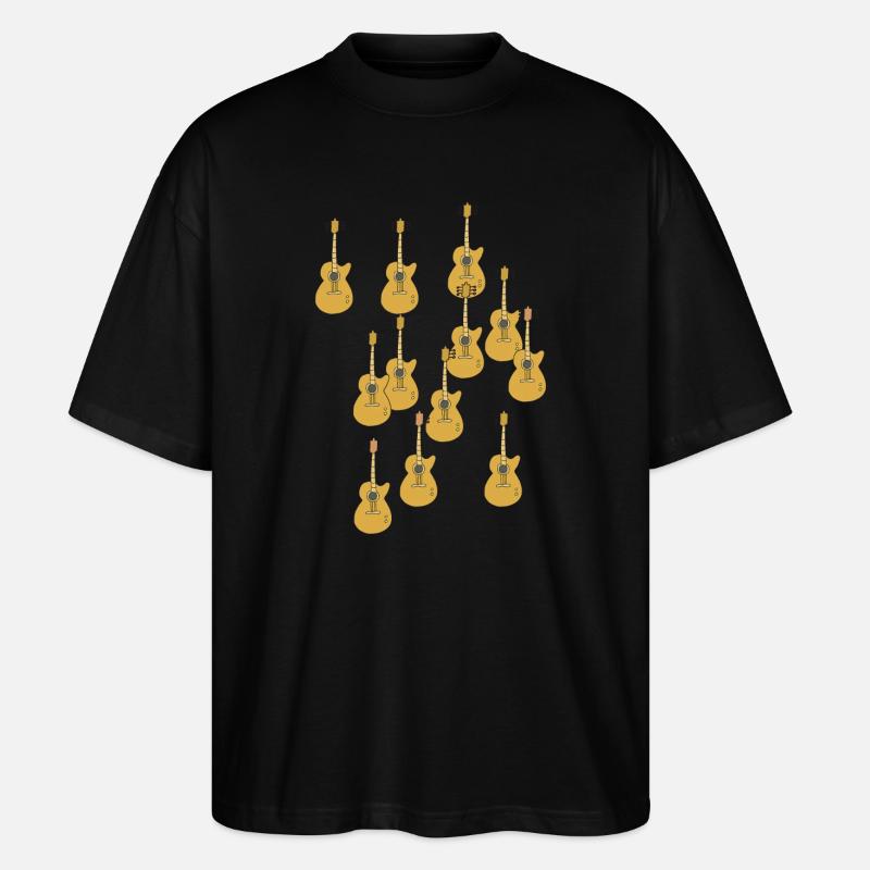 gitarren session - Stanley/Stella Oversized Unisex Bio T-Shirt Blaster 2.0 - Schwarz
