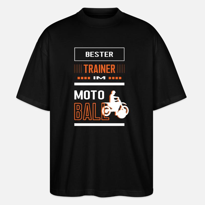 Bester Motoball Trainer Motoballtrainer Training - Stanley/Stella Oversized Unisex Bio T-Shirt Blaster 2.0 - Schwarz