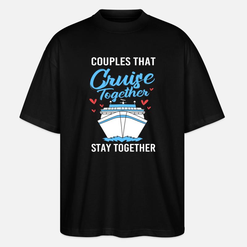 Kreuzfahrt Kreuzfahrtschiff - Stanley/Stella Oversized Unisex Bio T-Shirt Blaster 2.0 - Schwarz
