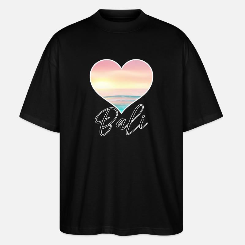 Bali - Indonésie - T-shirt bio Blaster 2.0 coupe oversize Stanley/Stella Unisexe - noir