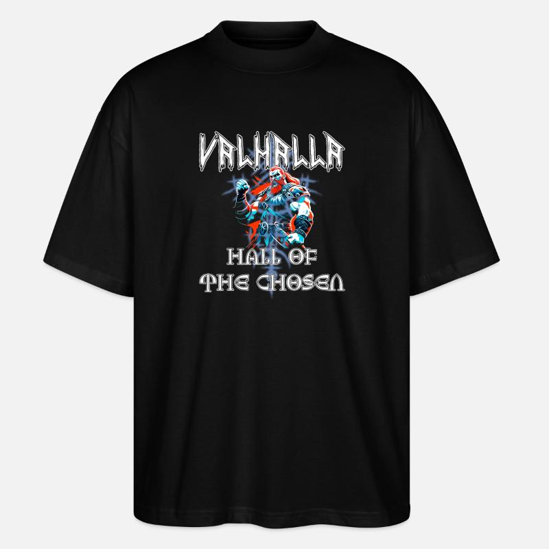 Valhalla - Salle des élus - T-shirt bio Blaster 2.0 coupe oversize Stanley/Stella Unisexe - noir