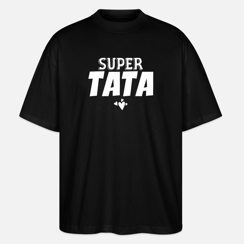 Super Tata - T-shirt bio Blaster 2.0 coupe oversize Stanley/Stella Unisexe - noir
